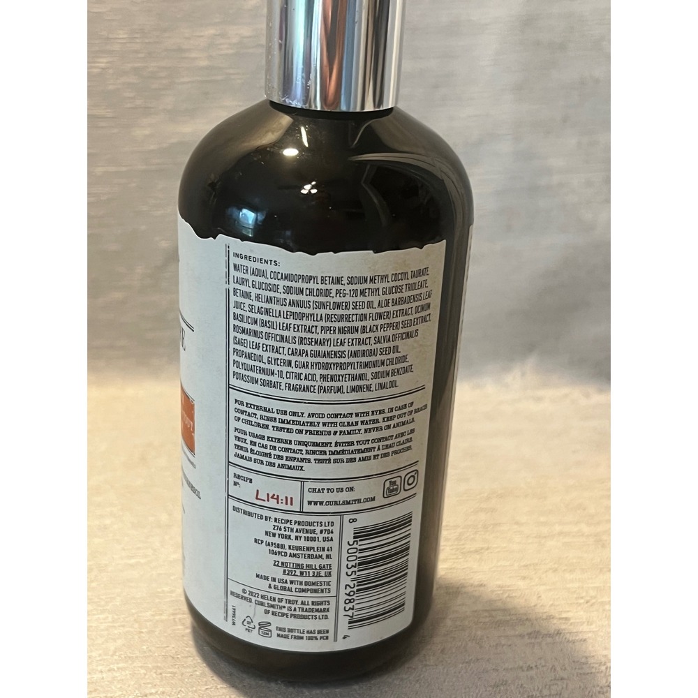 Curlsmith Essential Moisture Cleanser 12oz Vegan Shampoo All Hair Types - Picture 2 of 2